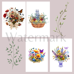 Clip art beautiful bouquets